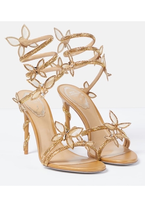Rene Caovilla Butterflies crystal-embellished high sandals