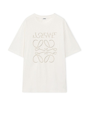 FWRD Boutique Loewe Loose Fit T-Shirt In Cotton in Off White - White. Size S (also in ).