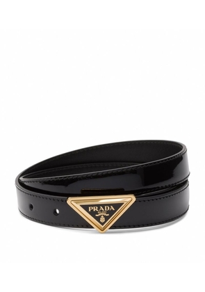 Prada Patent Leather Triangle Belt