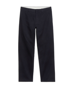 Cotton Twill Trousers - Blue