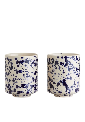 Stoneware Cups Set of 2 - Blue