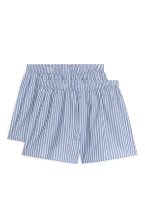 Woven Boxers, Set of 2 - Blue
