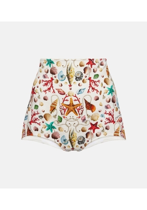 Dolce&Gabbana Capri printed high-rise shorts