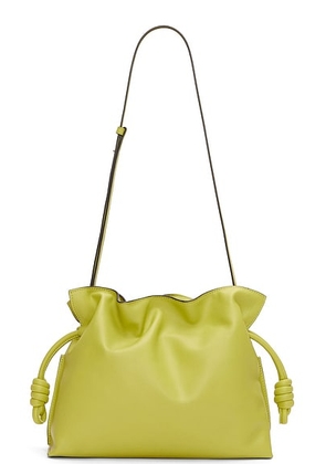 FWRD Boutique Loewe Flamenco Clutch Bag in Lime Yellow - Yellow. Size all.