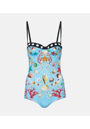 Dolce&Gabbana Capri printed swimsuit