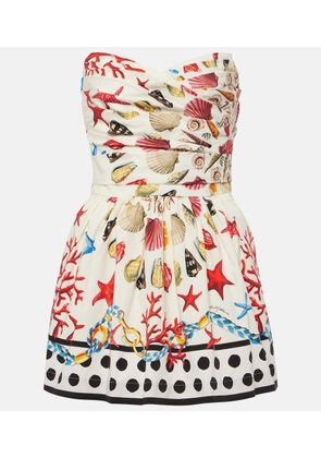 Dolce&Gabbana Capri printed cotton-blend minidress