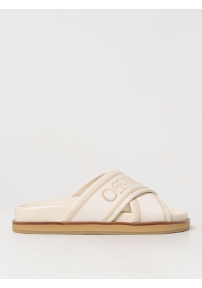 Flat Sandals OFF-WHITE Woman colour Beige