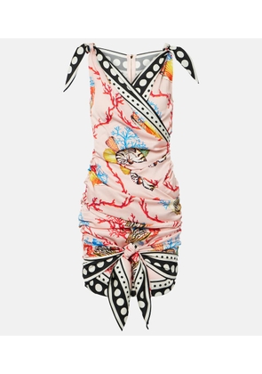 Dolce&Gabbana Capri printed silk-blend minidress