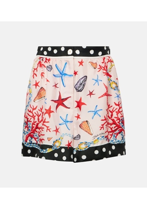 Dolce&Gabbana Capri silk satin shorts