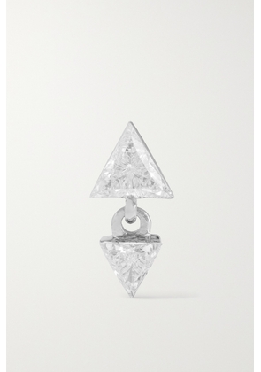 MARIA TASH - 18-karat White Gold Diamond Single Earring - One size