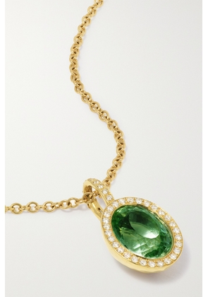 Octavia Elizabeth - + Net Sustain 18-karat Recycled Gold, Tourmaline And Diamond Necklace - Green - One size