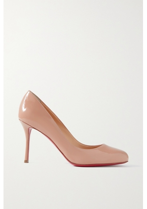 Christian Louboutin - Dolly 85 Patent-leather Pumps - Neutrals - IT34,IT35,IT35.5,IT36,IT36.5,IT37,IT37.5,IT38,IT38.5,IT39,IT39.5,IT40,IT40.5,IT41,IT41.5,IT42