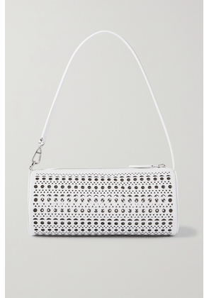 Alaïa - Tube Small Laser-cut Leather Tote - White - One size