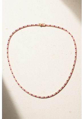 Jennifer Meyer - Small Tennis 18-karat Gold Multi-stone Necklace - One size