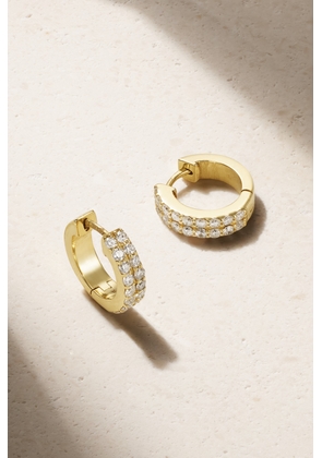 Jennifer Meyer - Double Row Huggies 18-karat Gold Diamond Earrings - One size
