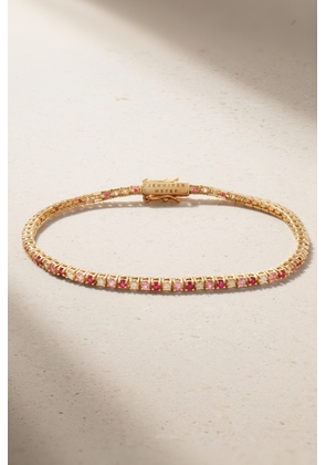 Jennifer Meyer - 4-prong Small 18-karat Gold Multi-stone Tennis Bracelet - One size