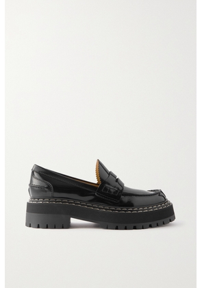 Proenza Schouler - Lug Sole Glossed-leather Platform Loafers - Black - IT35,IT36,IT36.5,IT37,IT37.5,IT38,IT38.5,IT39,IT39.5,IT40,IT40.5,IT41,IT42