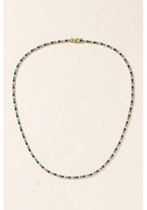 Jennifer Meyer - Small 18-karat Gold Diamond, Turquoise And Lapis Lazuli Tennis Necklace - One size