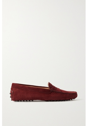 Tod's - Gommino Suede Loafers - Burgundy - IT34.5,IT35,IT36,IT36.5,IT37,IT37.5,IT38,IT38.5,IT39,IT39.5,IT40,IT40.5,IT41,IT41.5,IT42