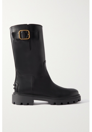 Tod's - Buckled Leather Boots - Black - IT34,IT34.5,IT35,IT36,IT36.5,IT37,IT37.5,IT38,IT38.5,IT39,IT39.5,IT40,IT40.5,IT41,IT42