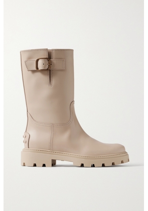 Tod's - Buckled Leather Boots - Neutrals - IT34,IT35,IT36,IT36.5,IT37,IT37.5,IT38,IT38.5,IT39,IT39.5,IT40,IT40.5,IT41,IT42