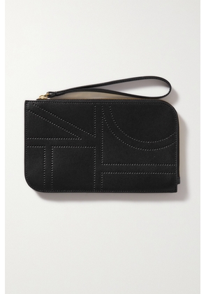 TOTEME - Perforated Leather Pouch - Black - One size