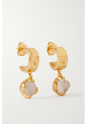 Alighieri - + Net Sustain The Light Capture Gold-plated Moonstone Earrings - One size