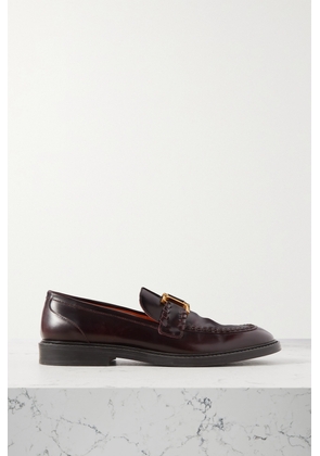 Chloé - Marcie Embellished Leather Loafers - Purple - IT35,IT36,IT36.5,IT37,IT37.5,IT38,IT38.5,IT39,IT39.5,IT40,IT40.5,IT41