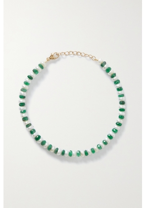 JIA JIA - + Net Sustain Gold, Pearl And Emerald Bracelet - Green - One size