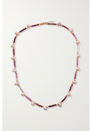 JIA JIA - + Net Sustain Gold, Ruby And Pearl Necklace - Pink - One size
