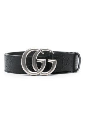 Gucci GG Marmont embossed belt - Black