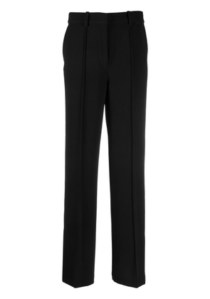 Calvin Klein high-waisted straight-leg trousers - Black