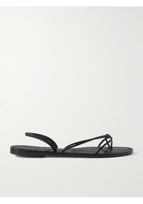 AMANU - The Mombasa Leather Sandals - Black - US4,US5,US6,US7,US8,US9,US10,US11,US12