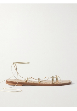 Amanu Studio - The Serengeti Metallic Leather Sandals - Gold - US4,US5,US6,US7,US8,US9,US10,US11,US12