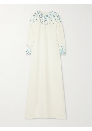 Safiyaa - Naima Embellished Stretch-crepe Gown - Ivory - FR34,FR36,FR38,FR40,FR42,FR44,FR46