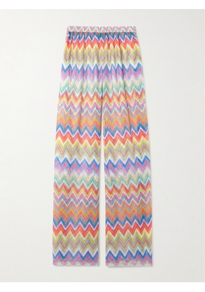 Missoni - Striped Crochet-knit Wide-leg Pants - Multi - IT36,IT38,IT40,IT42,IT44,IT46,IT48