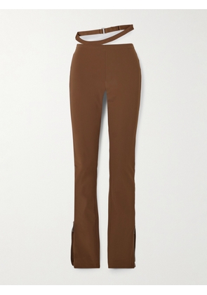 Nike - + Jacquemus Nrg Belted Stretch-jersey Skinny Pants - Brown - xx small,x small,small,medium,large,x large