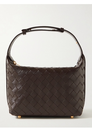 Bottega Veneta - Mini Wallace Intrecciato Leather Shoulder Bag - Brown - One size
