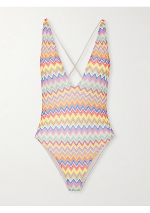 Missoni - Striped Crochet-knit Swimsuit - Multi - IT36,IT38,IT40,IT42,IT44,IT46,IT48
