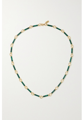 Foundrae - 18-karat Gold Malachite Necklace - One size