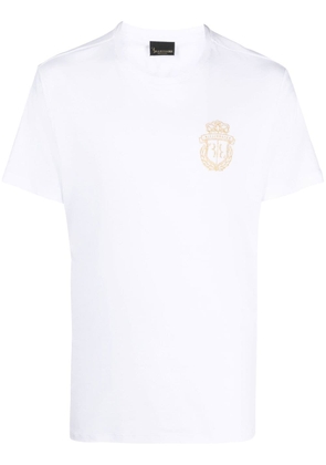 Billionaire chest embroidered-logo T-shirt - White