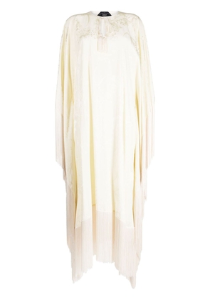 Taller Marmo Mrs. Ross asymmetric maxi dress - White