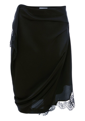 JW Anderson lace-trim slip skirt - Black