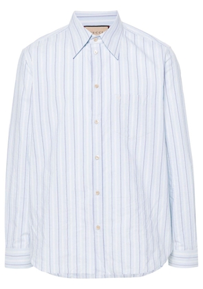 Gucci striped cotton shirt - Blue