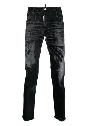 Dsquared2 mid-rise bleached skinny jeans - Black