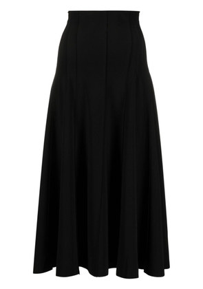 Norma Kamali Grace A-line midi skirt - Black