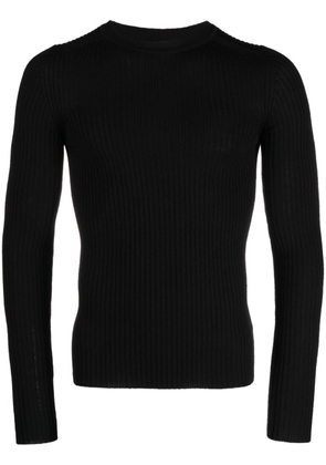 There Was One ribbed-knit wool jumper - Black