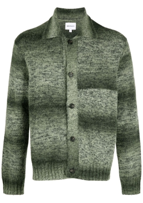 Norse Projects Erick Space Dye knitted cardigan - Green