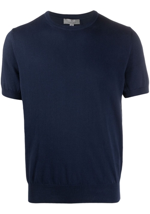 Canali knitted short-sleeve T-shirt - Blue