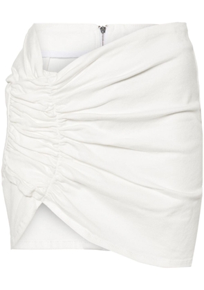 The Mannei Wishaw asymmetric miniskirt - White